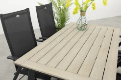 Hartman Napoli/Vigo 160x90 cm. verstelbare tuinset 5-delig