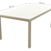 Hartman Roma/Kings verstelbare 4-persoons tuinset 180x100 cm. - Latte