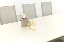 Hartman Roma/Kyra verstelbare tuinset voor 6 personen 240x100 cm. - Latte