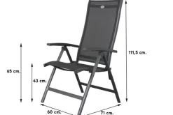 Hartman Salvatore/Baltimor 4-persoons 180x100 cm. verstelbare tuinset
