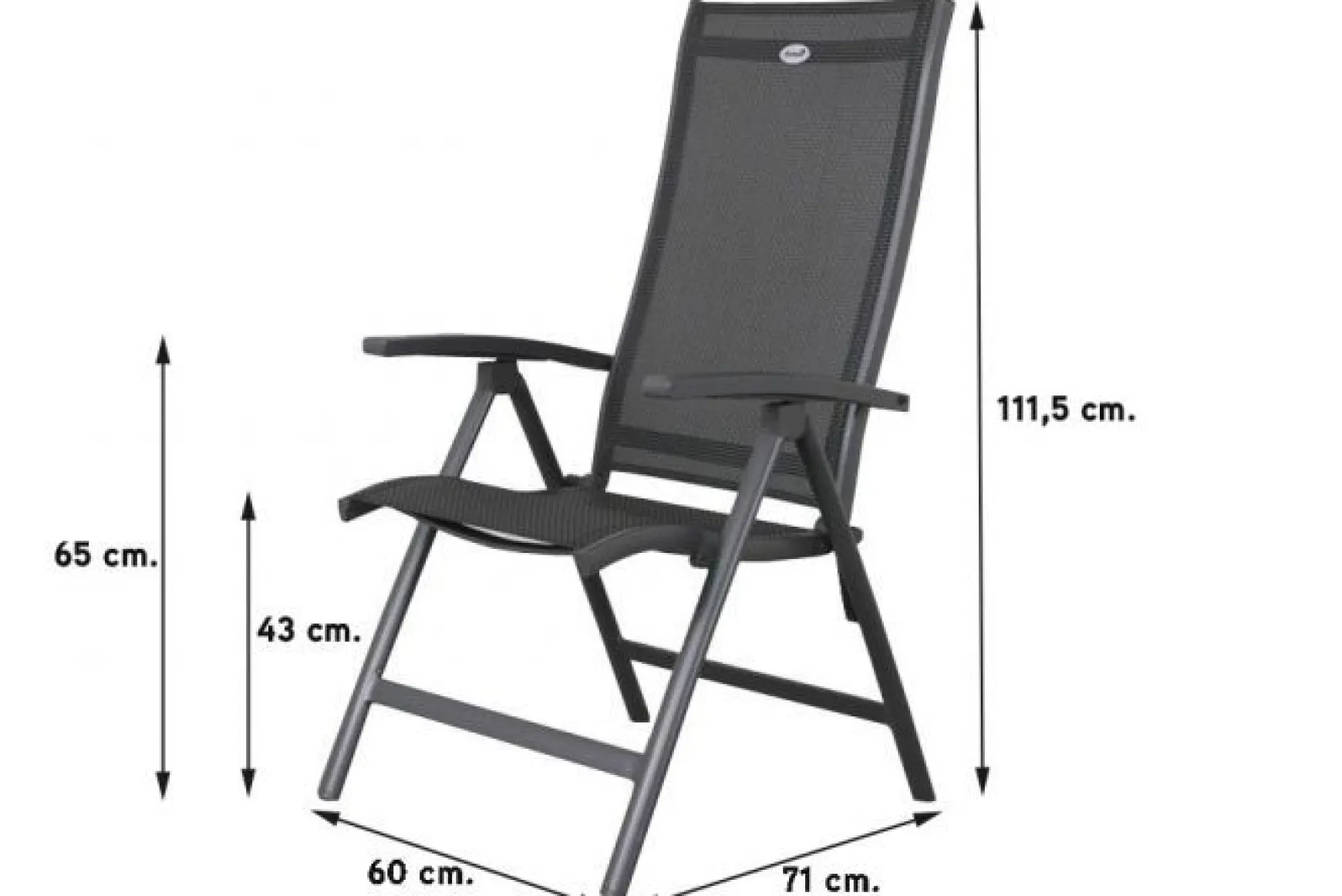 Hartman Salvatore/Baltimor 4-persoons 180x100 cm. verstelbare tuinset