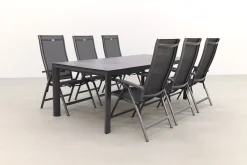 Hartman Salvatore/Baltimor 220x100 cm. verstelbare 6-persoons tuinset