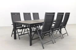 Hartman Salvatore/Kings 220x100 cm. verstelbare 6-persoons tuinset