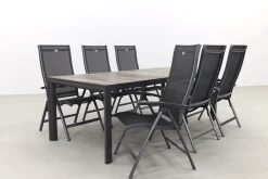 Hartman Salvatore/Kings 220x100 cm. verstelbare 6-persoons tuinset
