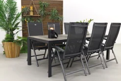 Hartman Salvatore/Kings 220x100 cm. verstelbare 6-persoons tuinset