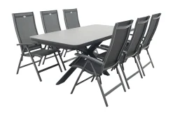 Hartman Salvatore/Montreal verstelbare tuinset - uitschuifbare tuintafel