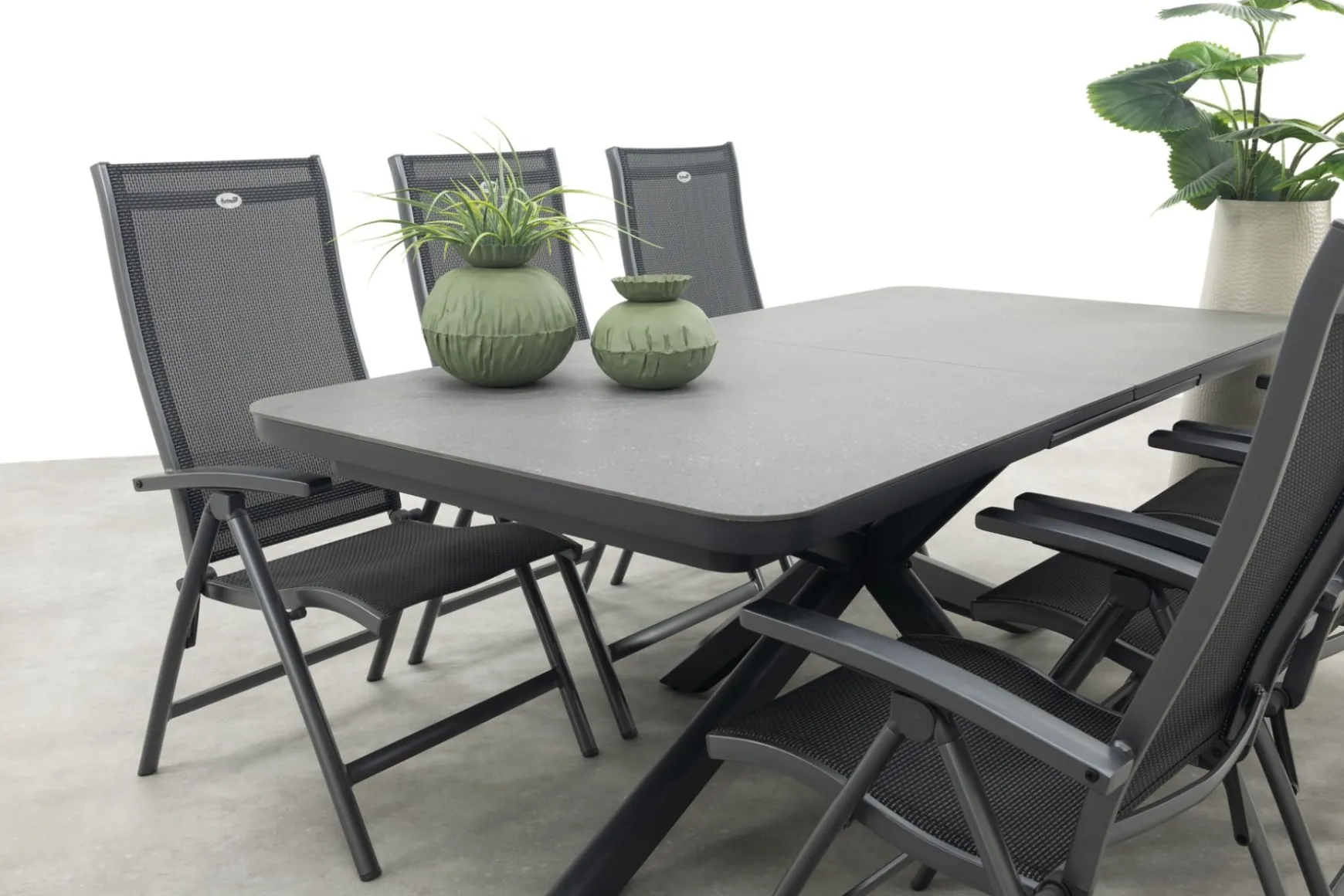 Hartman Salvatore/Montreal verstelbare tuinset - uitschuifbare tuintafel