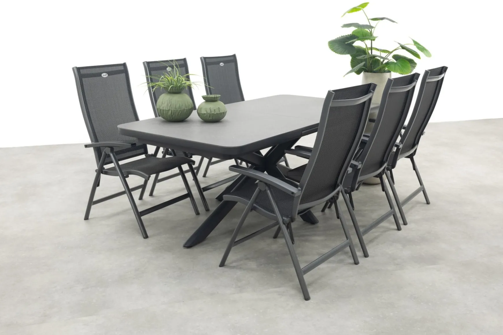Hartman Salvatore/Montreal verstelbare tuinset - uitschuifbare tuintafel