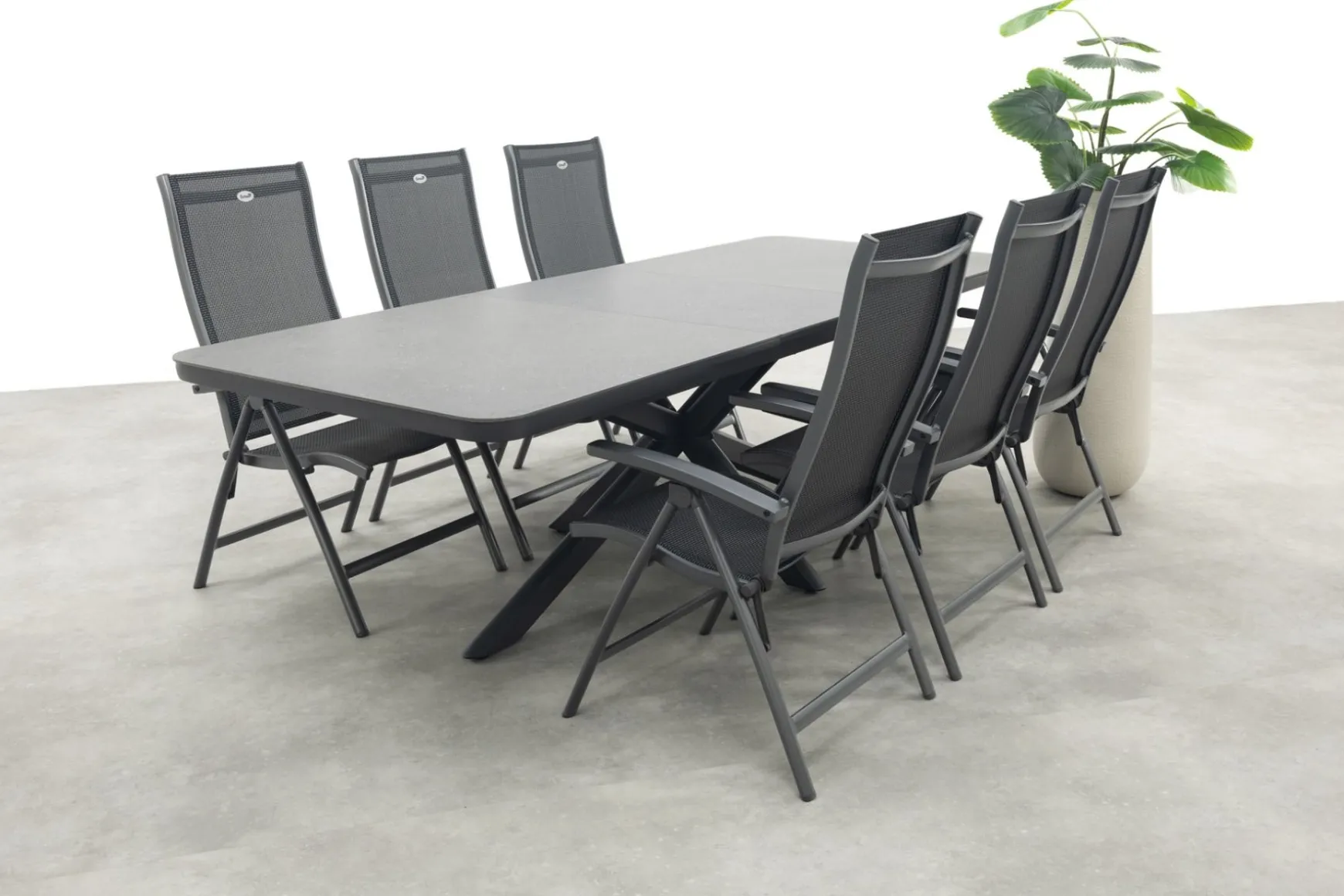 Hartman Salvatore/Montreal verstelbare tuinset - uitschuifbare tuintafel