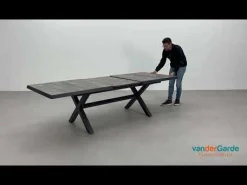 Hartman Salvatore/Ottowa 205-265x100 cm. - 7-delige verstelbare tuinset