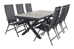 Hartman Salvatore/Ottowa 205-265x100 cm. - 7-delige verstelbare tuinset