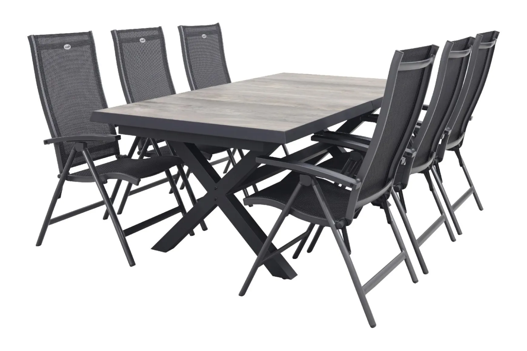 Hartman Salvatore/Ottowa 205-265x100 cm. - 7-delige verstelbare tuinset