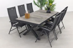 Hartman Salvatore/Ottowa 205-265x100 cm. - 7-delige verstelbare tuinset