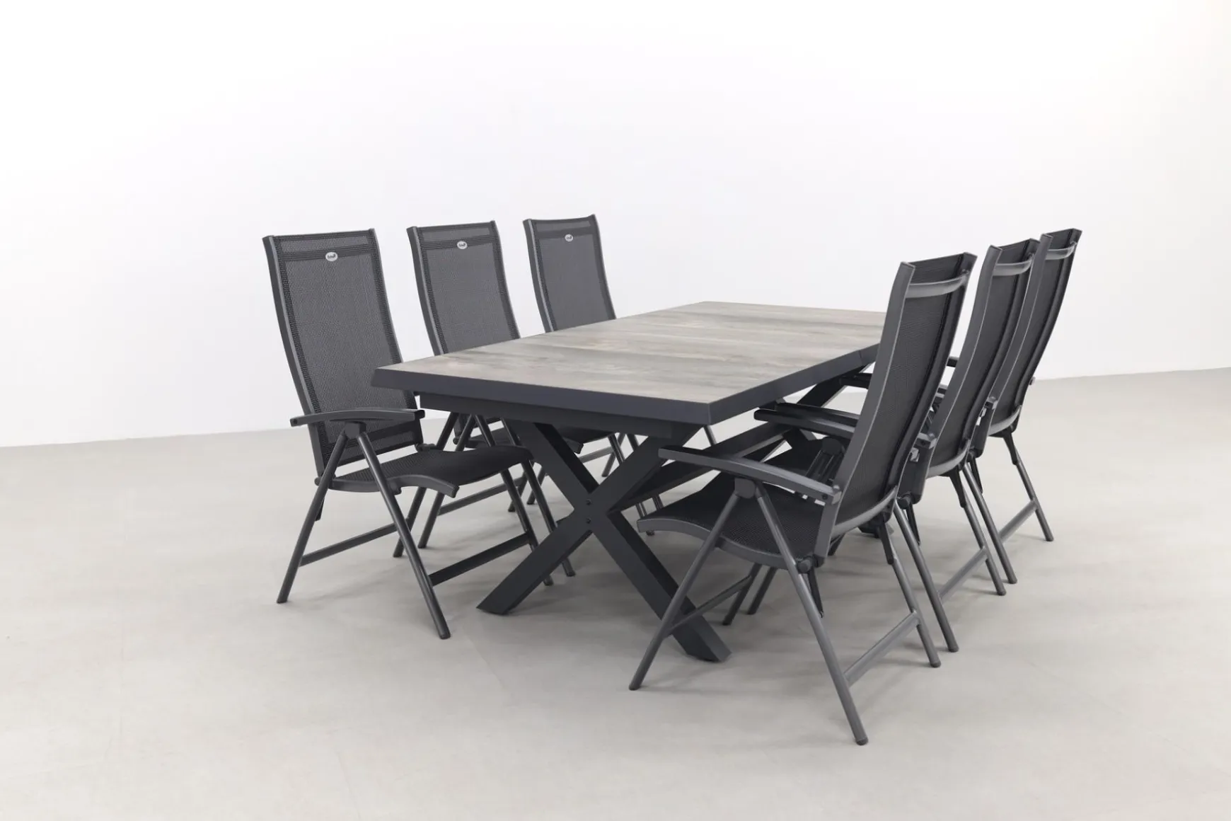 Hartman Salvatore/Ottowa 205-265x100 cm. - 7-delige verstelbare tuinset