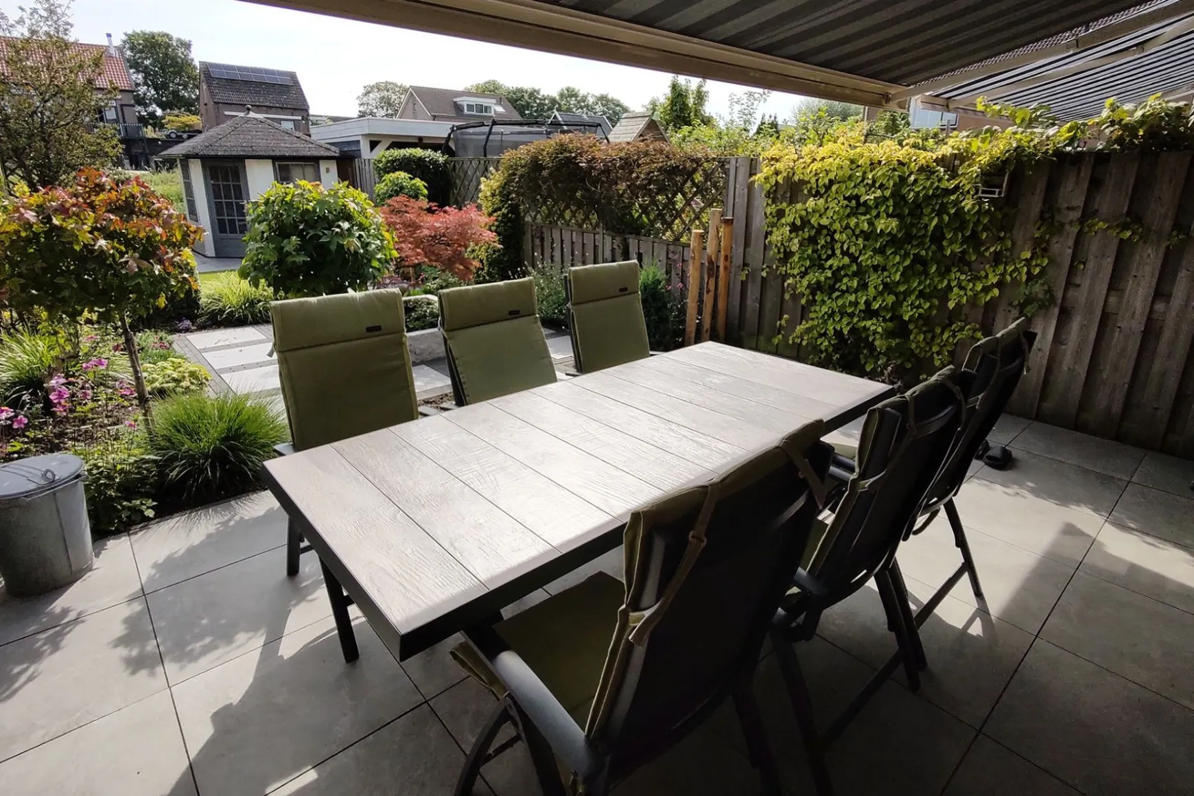 Hartman Salvatore/Ottowa 205-265x100 cm. - 7-delige verstelbare tuinset