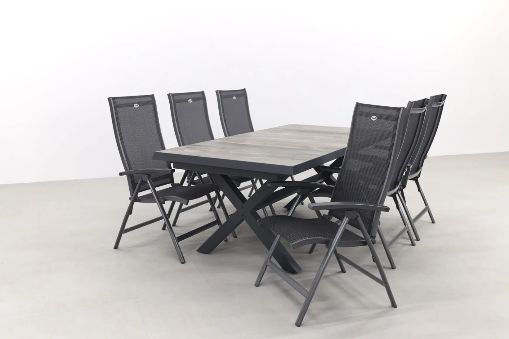 Hartman Salvatore/Ottowa 205-265x100 cm. - 7-delige verstelbare tuinset