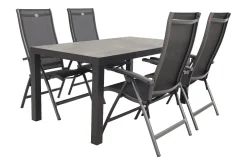 Hartman Salvatore/President 160x90 cm. verstelbare 4-persoons tuinset