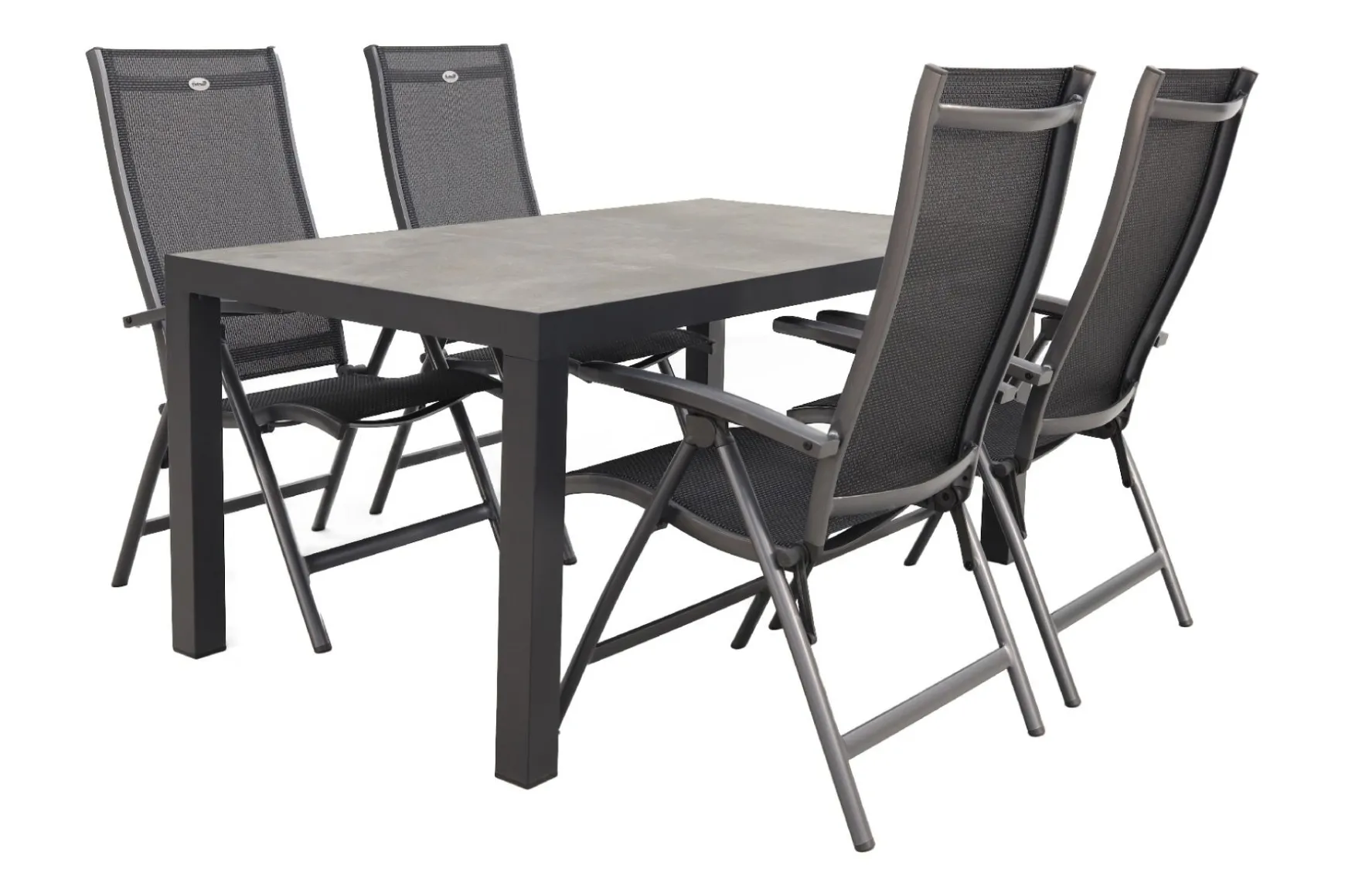 Hartman Salvatore/President 160x90 cm. verstelbare 4-persoons tuinset