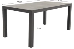 Hartman Salvatore/President 160x90 cm. verstelbare 4-persoons tuinset