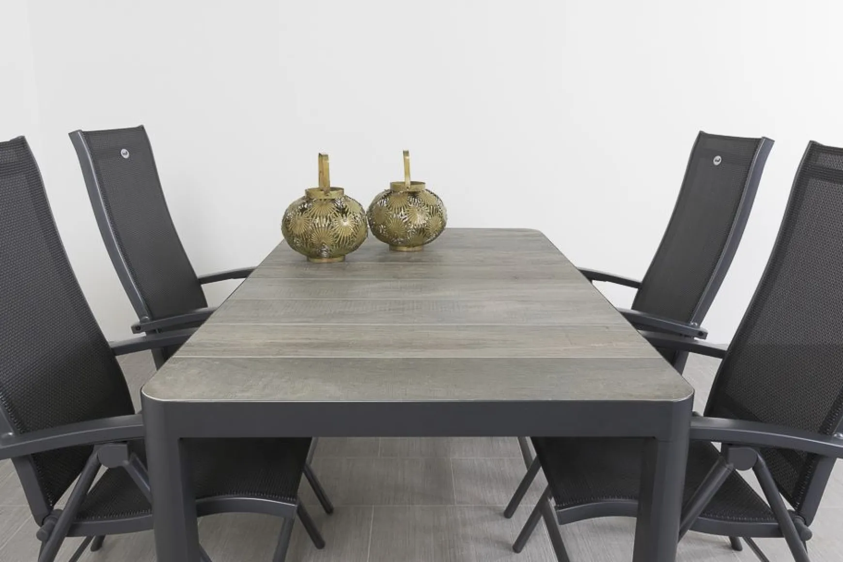 Hartman Salvatore/Queens 160x90 cm. verstelbare 4-persoons tuinset
