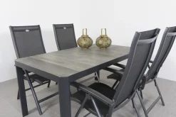 Hartman Salvatore/Queens 160x90 cm. verstelbare 4-persoons tuinset