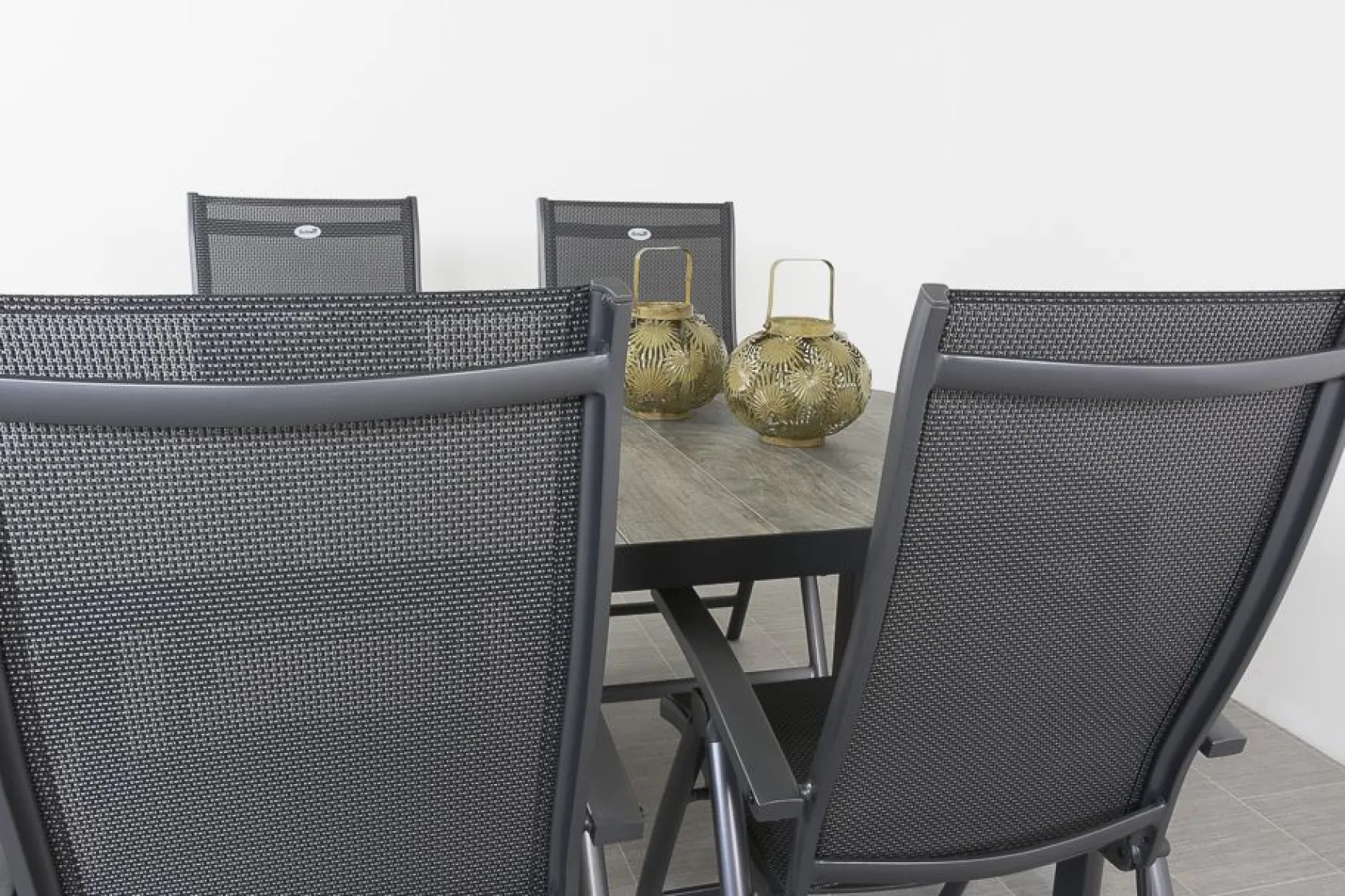 Hartman Salvatore/Queens 160x90 cm. verstelbare 4-persoons tuinset