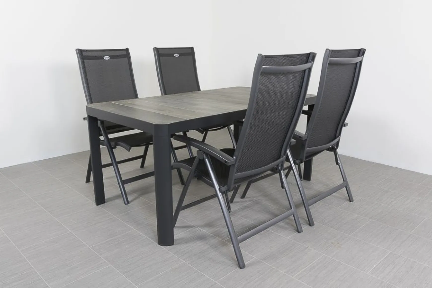Hartman Salvatore/Queens 160x90 cm. verstelbare 4-persoons tuinset