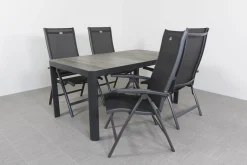 Hartman Salvatore/Queens 160x90 cm. verstelbare 4-persoons tuinset