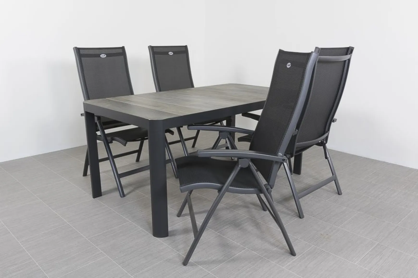 Hartman Salvatore/Queens 160x90 cm. verstelbare 4-persoons tuinset