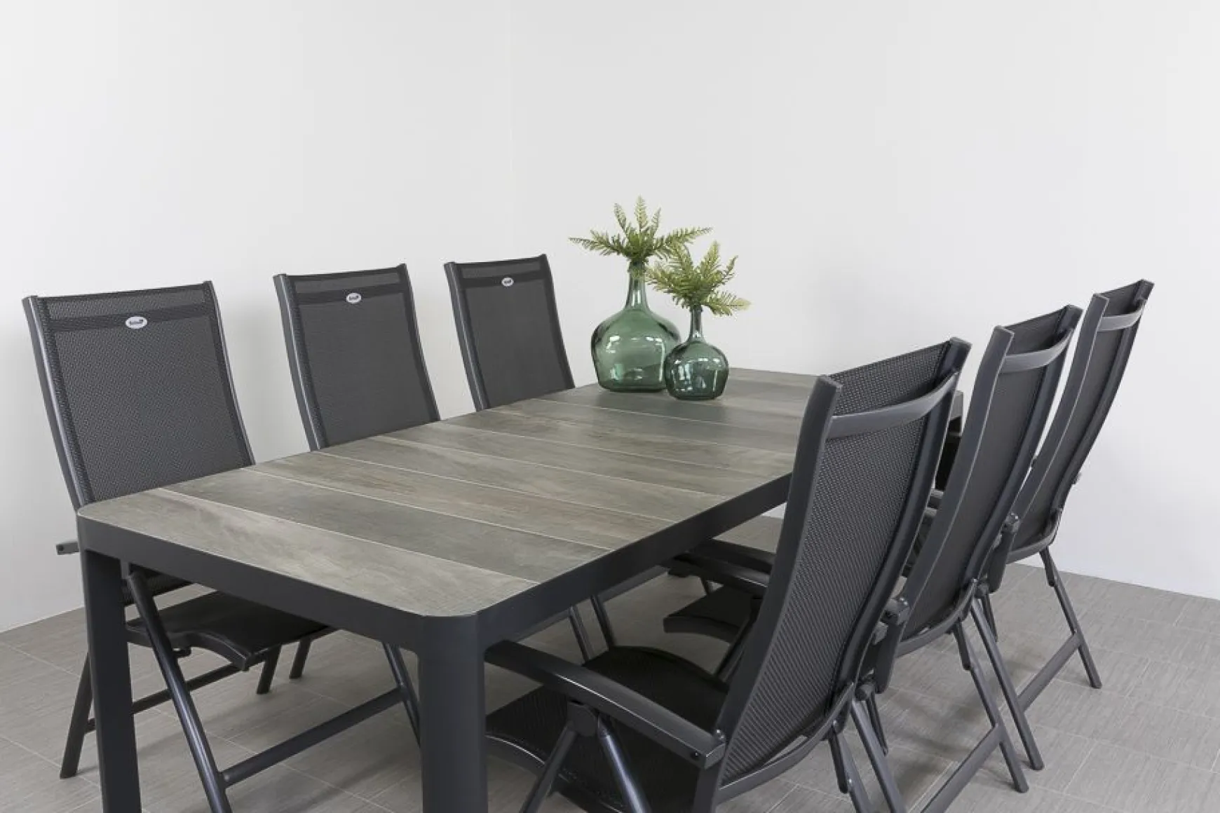 Hartman Salvatore/Queens 220x100 cm. verstelbare 6-persoons tuinset