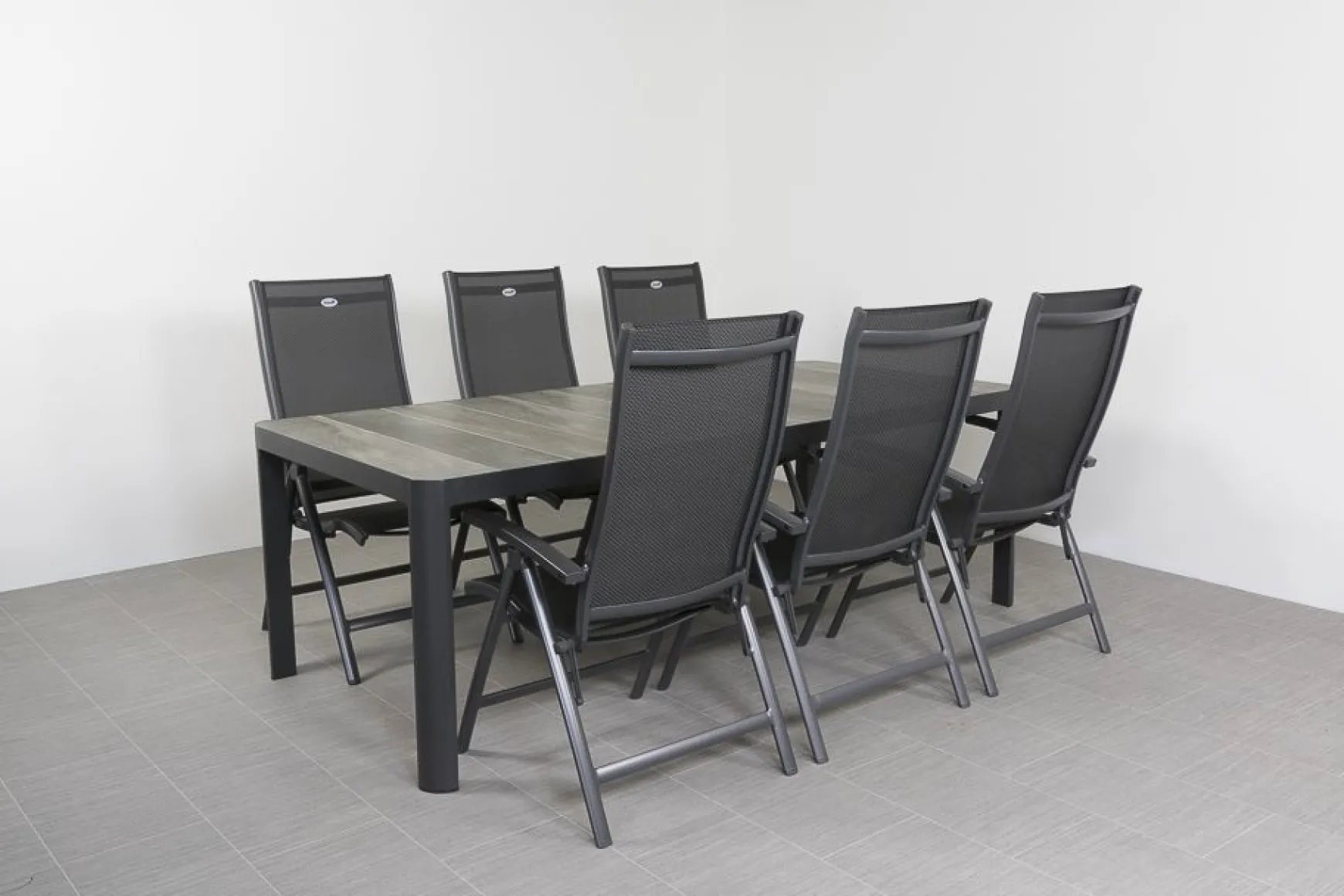 Hartman Salvatore/Queens 220x100 cm. verstelbare 6-persoons tuinset