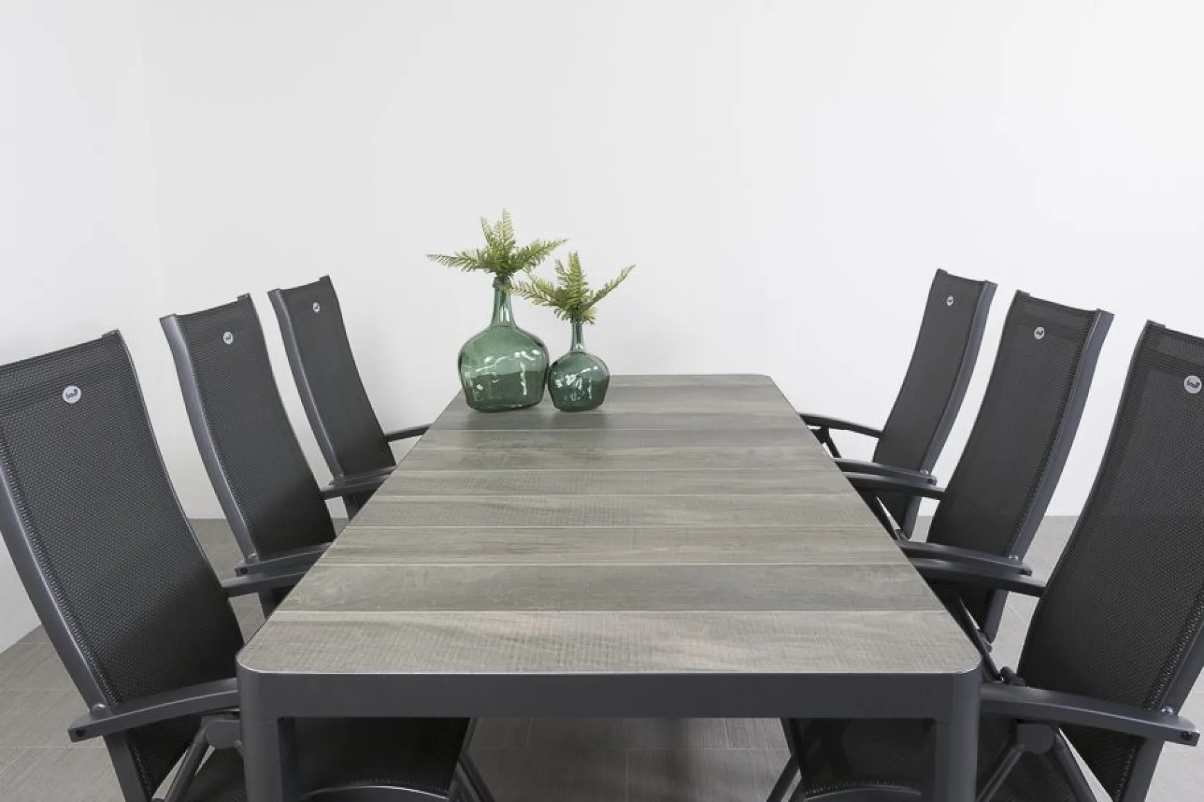 Hartman Salvatore/Queens 220x100 cm. verstelbare 6-persoons tuinset