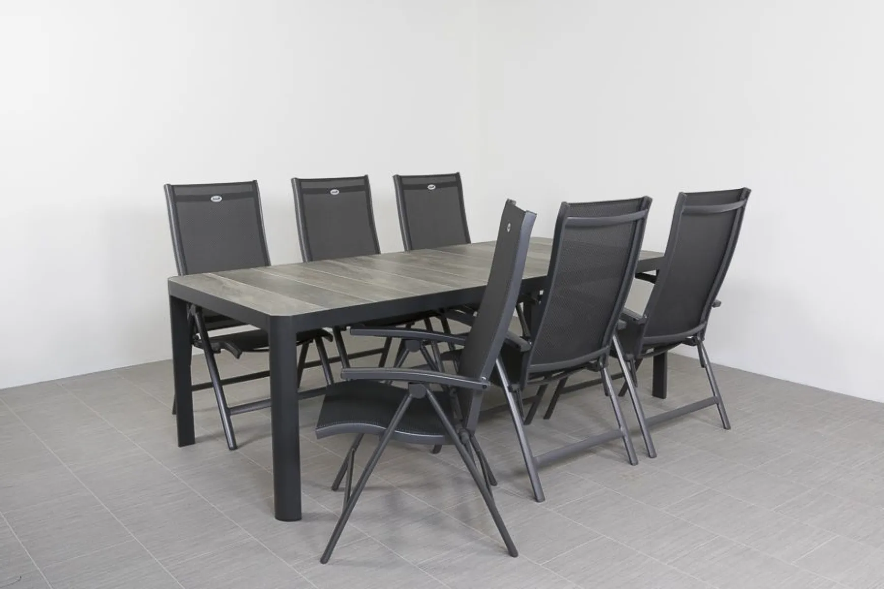 Hartman Salvatore/Queens 220x100 cm. verstelbare 6-persoons tuinset