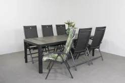 Hartman Salvatore/Queens 220x100 cm. verstelbare 6-persoons tuinset
