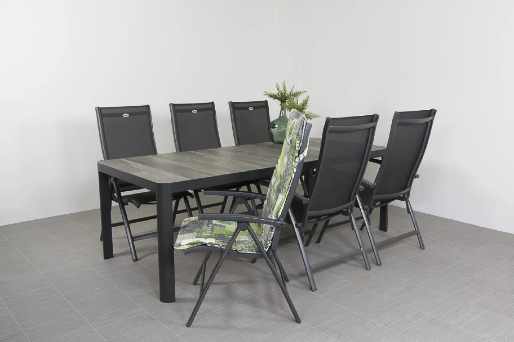 Hartman Salvatore/Queens 220x100 cm. verstelbare 6-persoons tuinset