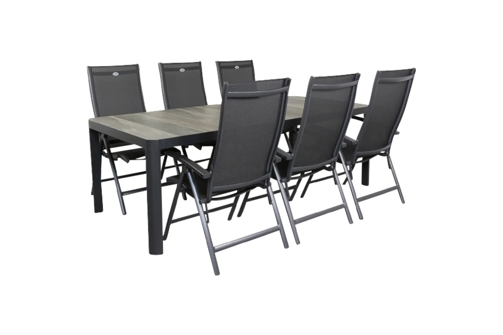 Hartman Salvatore/Queens 220x100 cm. verstelbare 6-persoons tuinset