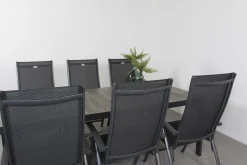 Hartman Salvatore/Queens 220x100 cm. verstelbare 6-persoons tuinset