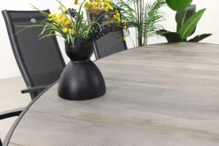 Hartman Salvatore/Silva houtlook 240x115 cm. ovale tuinset - verstelbaar - 7-delig