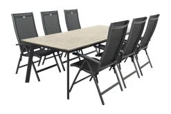 Hartman Salvatore/Vigo 230x100 cm. verstelbare tuinset 7-delig