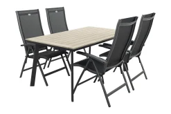 Hartman Salvatore/Vigo 160x90 cm. verstelbare tuinset 5-delig