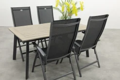 Hartman Salvatore/Vigo 160x90 cm. verstelbare tuinset 5-delig