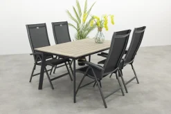 Hartman Salvatore/Vigo 160x90 cm. verstelbare tuinset 5-delig