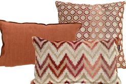 Hartman sierkussenset Lela Pink/Bella Cognac/Mimi Pink - 3 st.