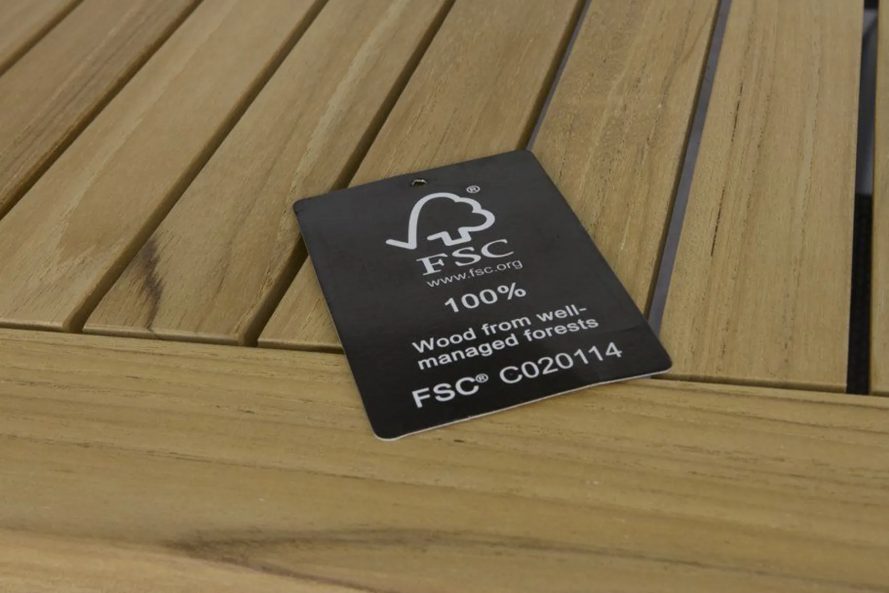 Hartman Sonata tuintafel 220x100 cm. – Teak/Antraciet