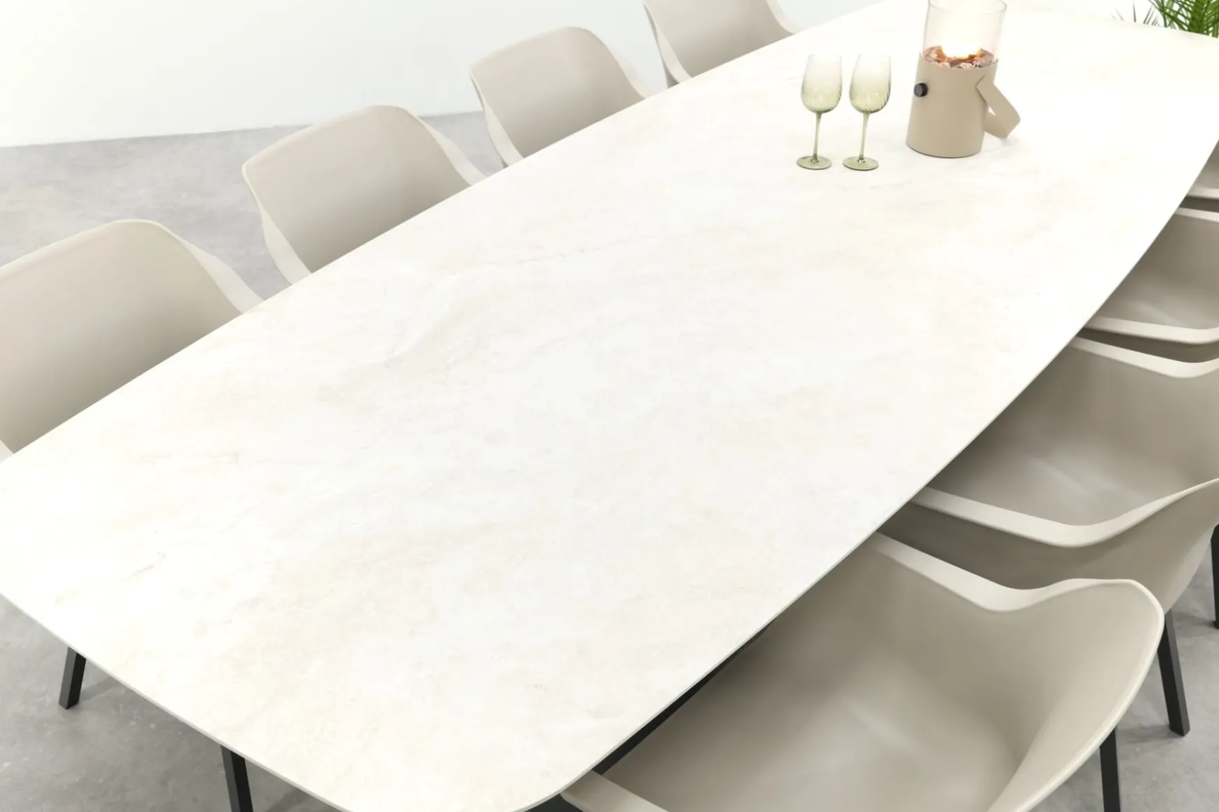 Hartman Sophie/Denver 8-persoons Deens ovale tuinset 320x120 cm.