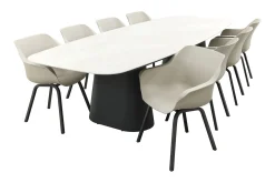 Hartman Sophie/Denver 8-persoons Deens ovale tuinset 320x120 cm.