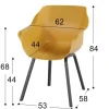Hartman Sophie Element dining kuipstoel - Curry Yellow