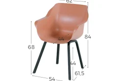 Hartman Sophie Element dining kuipstoel - Italian terra