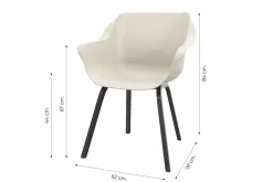 Hartman Sophie Element dining kuipstoel - Zand (Special)