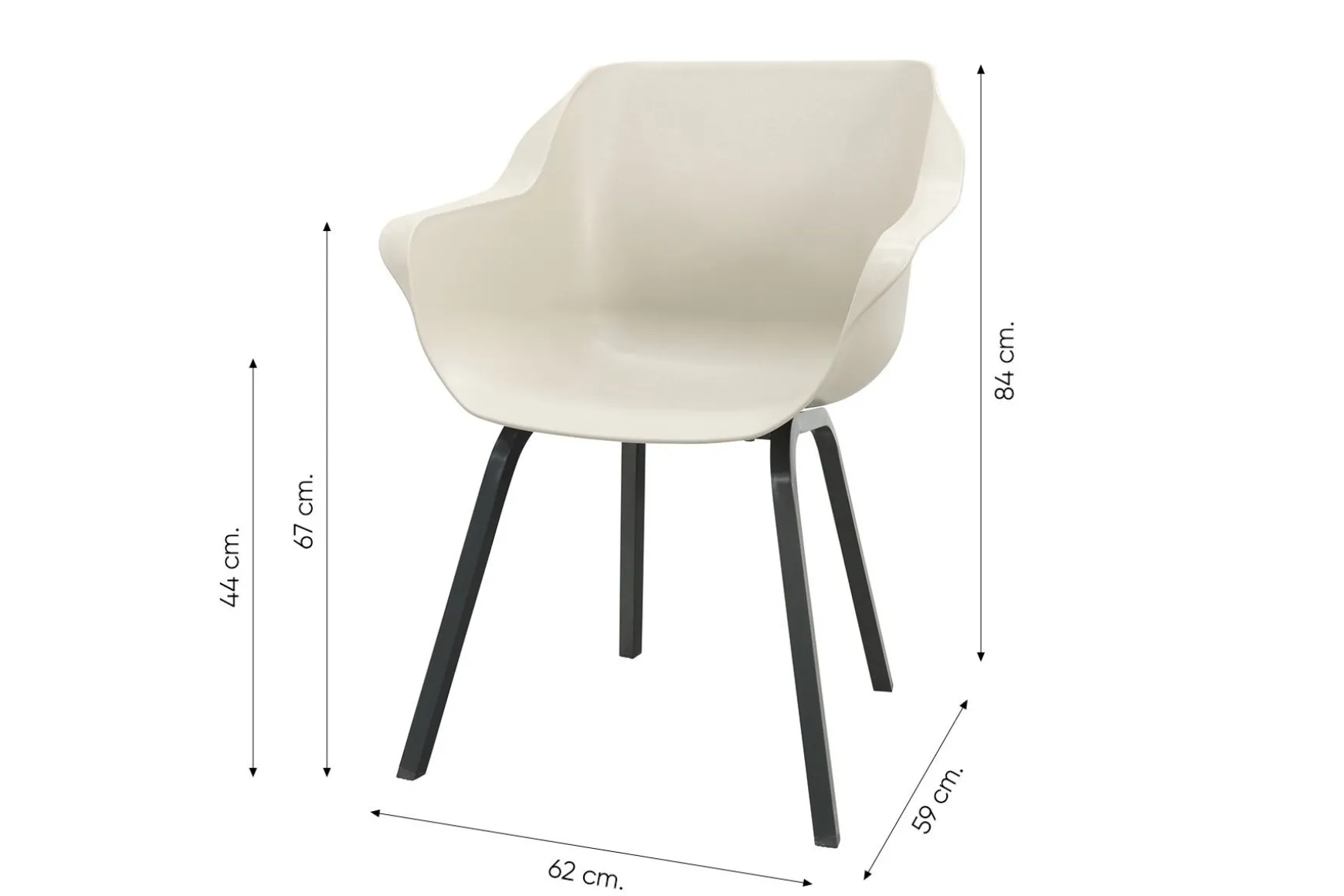 Hartman Sophie Element dining kuipstoel - Zand (Special)